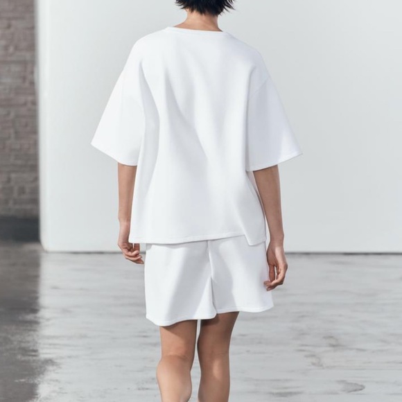 Zara short sleeve interlock sweatshirt - Picture 4 of 16